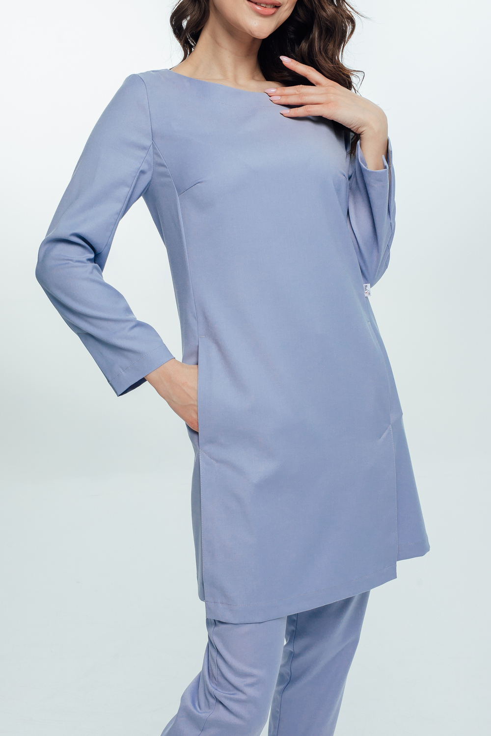 Блуза медицинская женская | Бл-344 3/4 либерти люкс