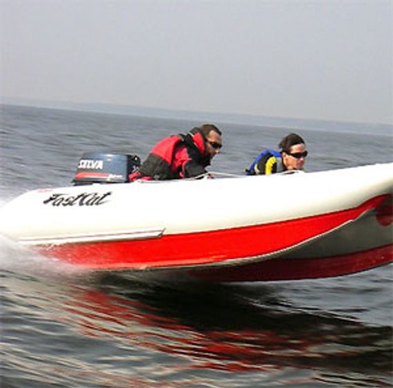 Надувной катамаран Badger FS 380 Blue&amp;White