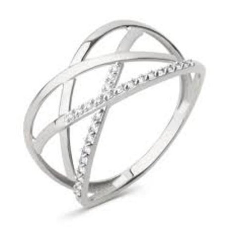 Кольцо из золота с фианитами