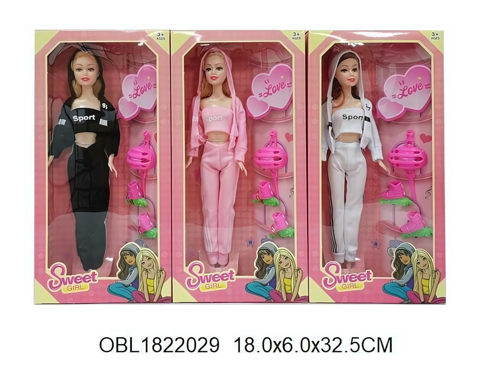 Кукла тип модель, с аксесс. в ассорт. коробка 01352