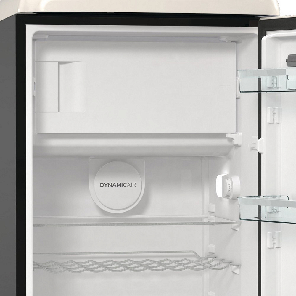 Отдельностоящий двухкамерный холодильник Gorenje OBRB615DBK