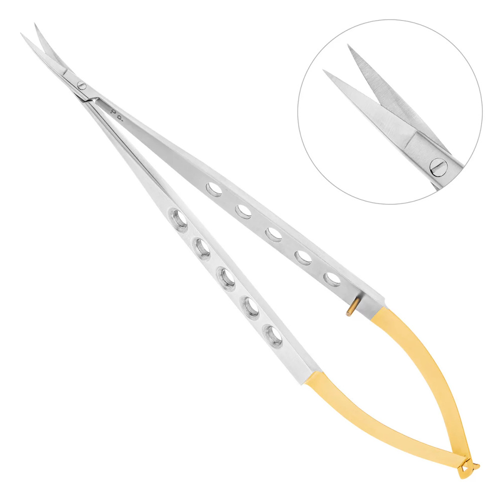 Ножницы хирургические Micro Schere TC, изогнутые