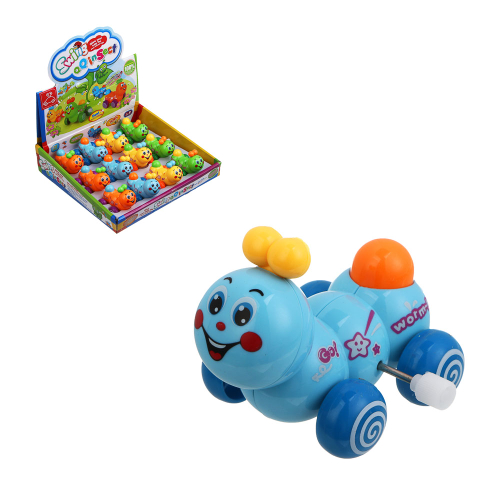 Заводная игрушка "Гусеничка", ABS, 5,3х7,1х5,7см, 4 дизайна