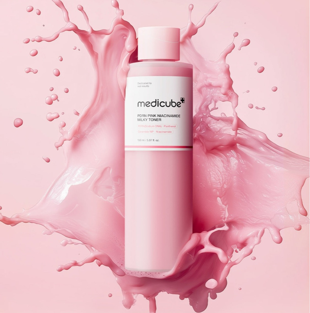 Medicube PDRN Pink Niacinamide Milky Toner молочный тонер с ПДРН и ниацинамидом