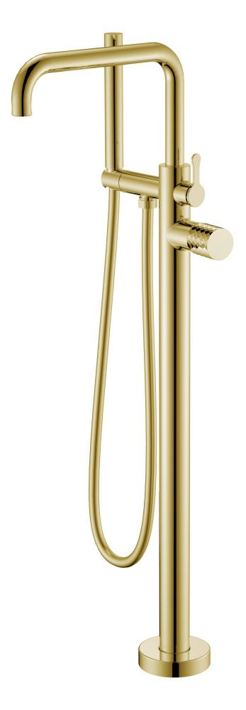 Смеситель напольный Boheme STICK Gold 129-GG DIAMOND Gold