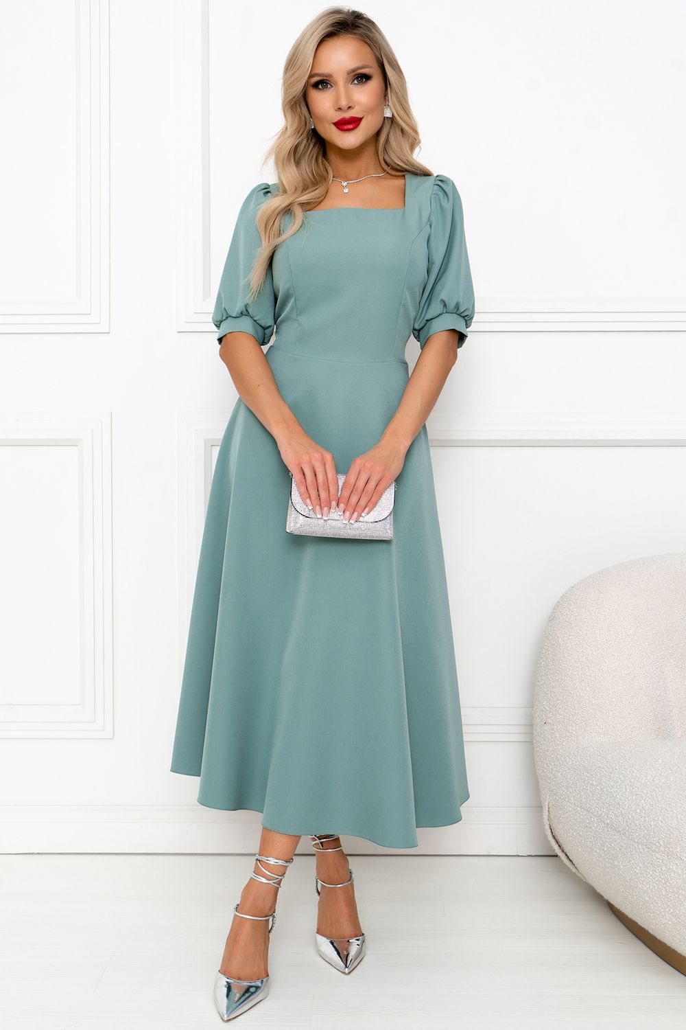 Платье Моника (фисташковый) Р11-1200/4 Nikol (Акция)