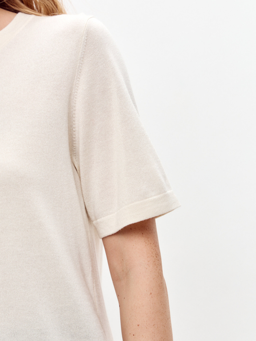 Футболка из шелка и кашемира