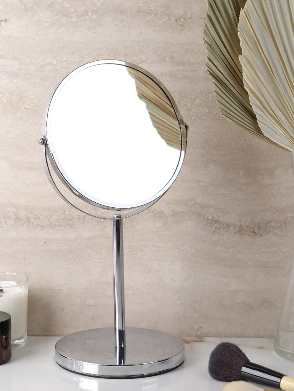SMILE Зеркало косметическое для ванной D 17 см.