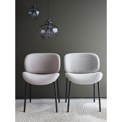 Стул Embrace, букле, серо-бежевый