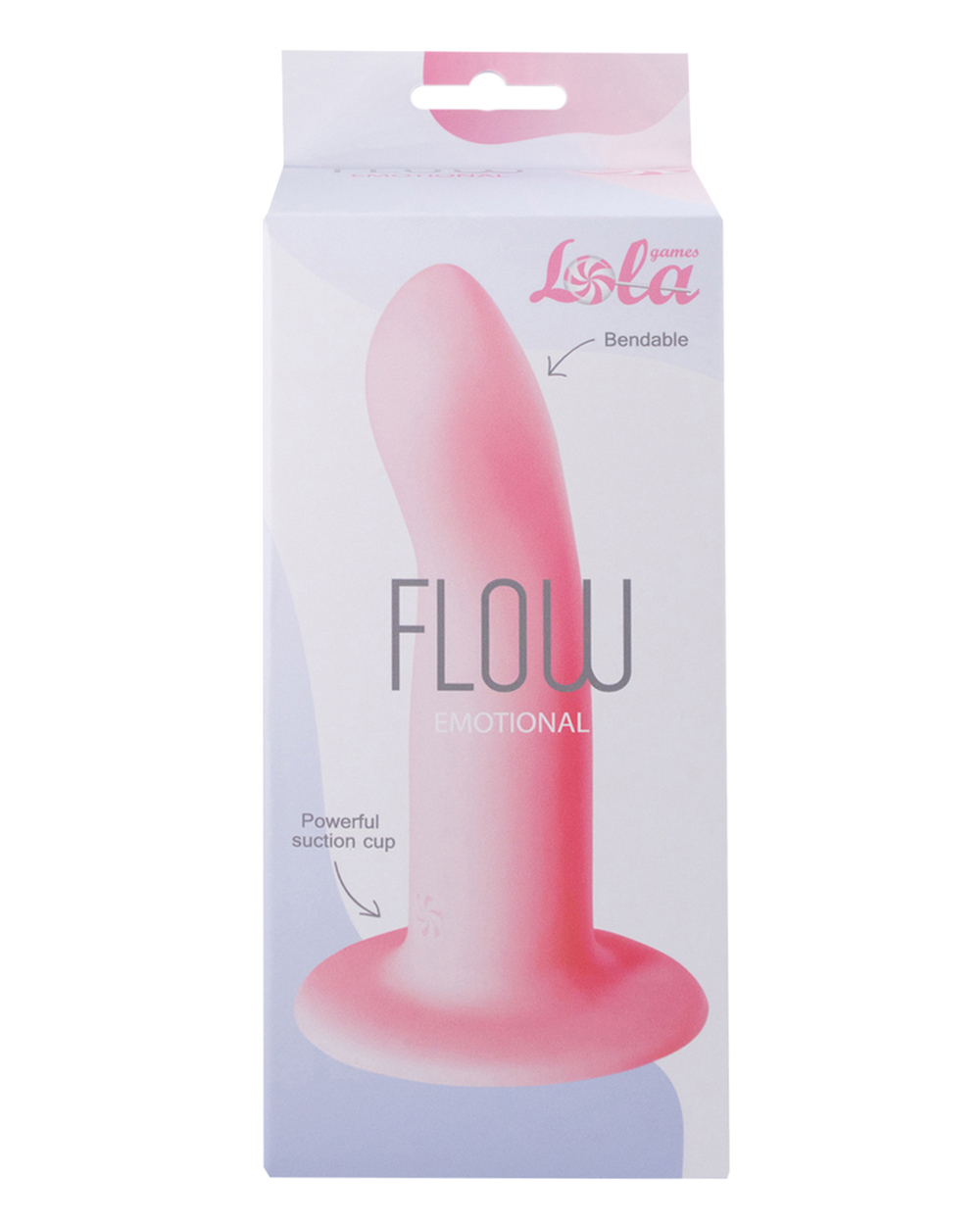 Нереалистичный дилдо Flow Emotional Pink 2040-02lola