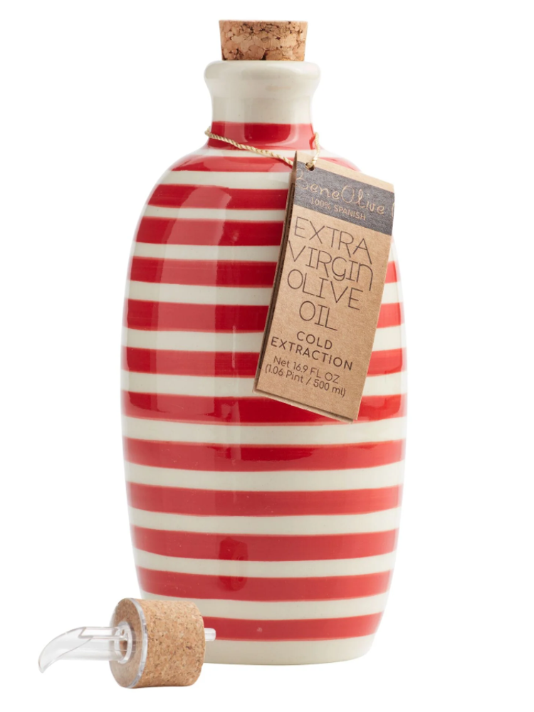 500 мл Масло оливковое Beneoliva Arbequina Extra Virgin полоски керамическая бутылка