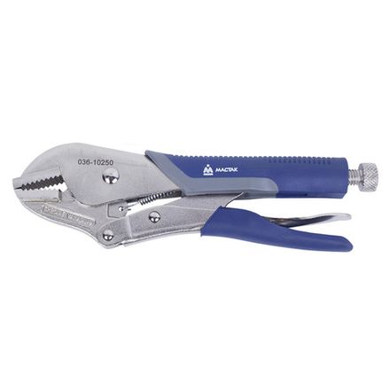 Цена на МАСТАК (036-10250H) Зажим с фиксатором 250 мм, прямые губки