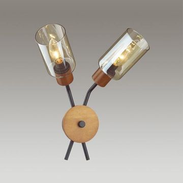 4492/2W COUNTY LN20 000 черный, дерево Бра E14 2*60W 220V FERN