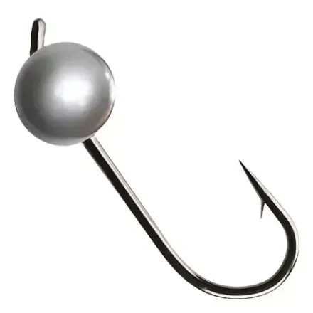 Вольфрамовая джиг-головка 0,45г цвет серебро