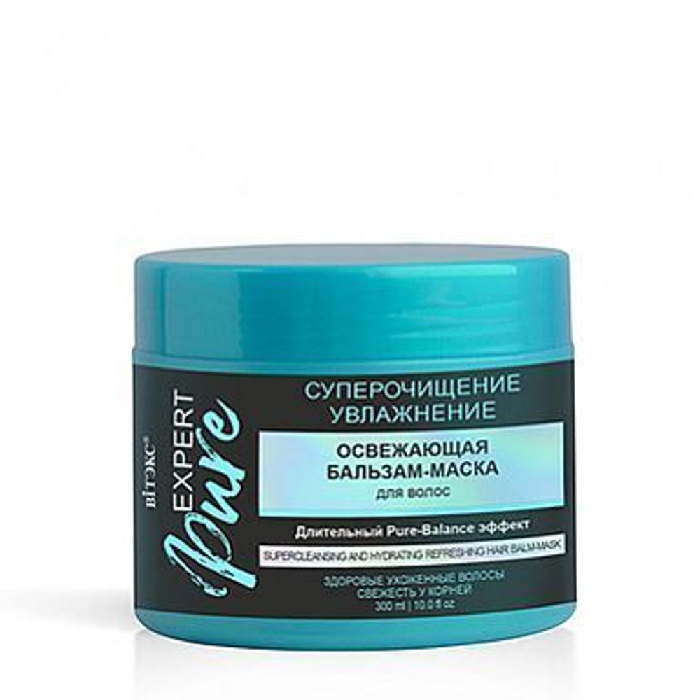 Витэкс EXPERT PURE Освежающая БАЛЬЗАМ-МАСКА для волос СУПЕРОЧИЩЕНИЕ и УВЛАЖНЕНИЕ 300 мл