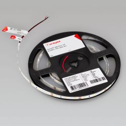Светодиодная лента RT-A60-8mm 12V Warm3500 (4.8 W/m, IP20, 2835, 5m) (Arlight, Открытый) 034444