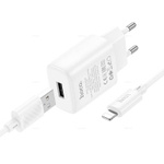 Зарядное устройство на Lightning Hoco C134A (white)