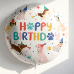 Фольгированный шар «Happy Birthday. Веселые щенки», 46 см