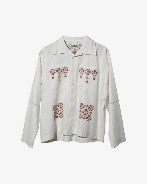 Рубашка Soeurs с Кокеткой белая