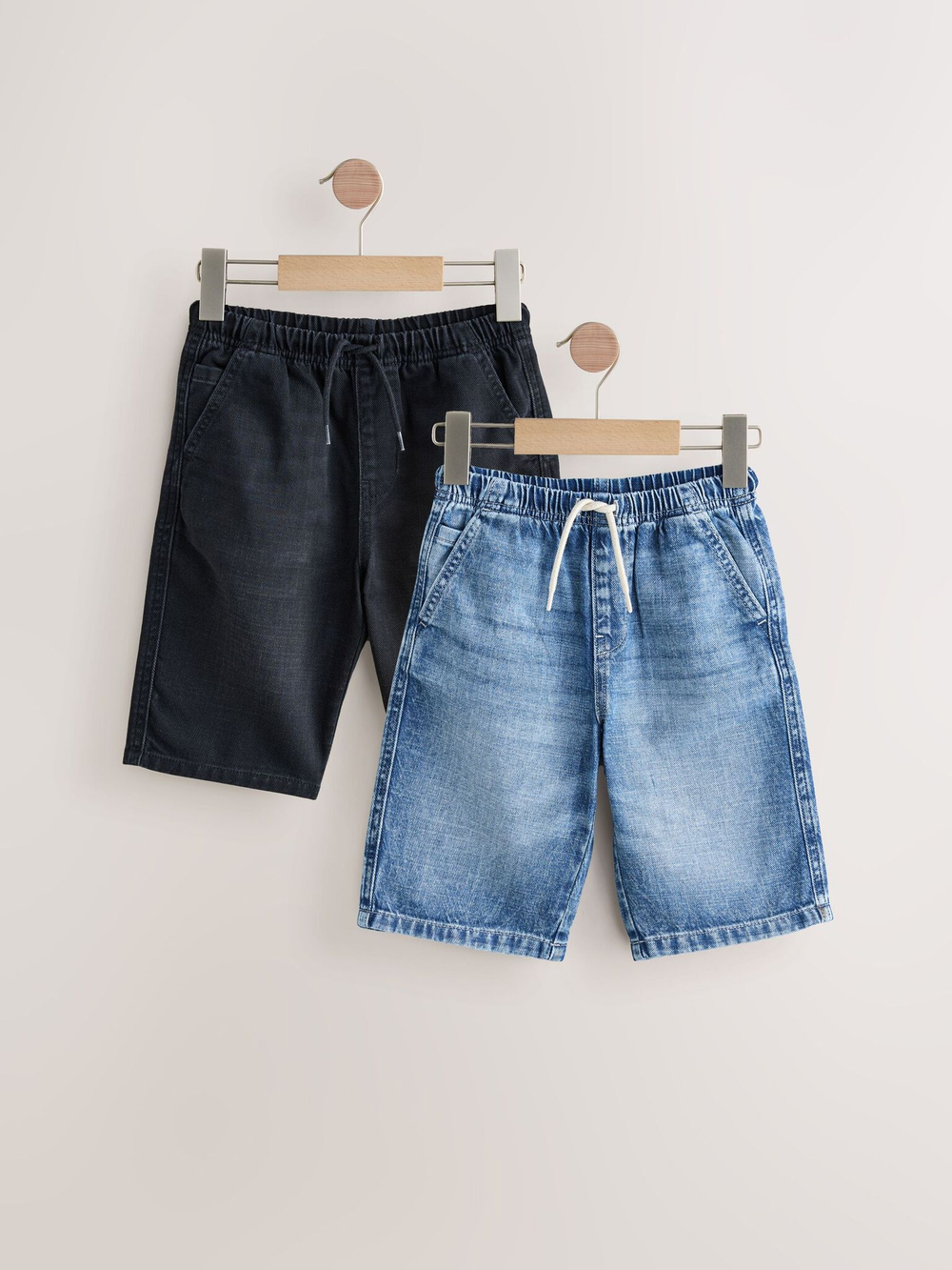 Шорты джисовые для мальчика Next AC6-401, 2 шт., Черный, Синий