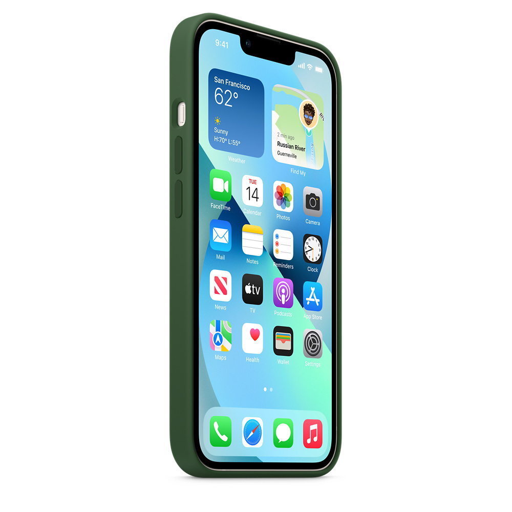 Накладка Apple 13 силикон green