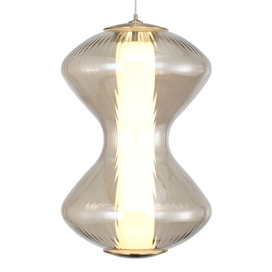 SL6136.203.01 Светильник подвесной ST-Luce золото/коньячный LED 1*6W 3000K SPINE