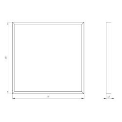 Светильник светодиодный ЭРА SPO-910-9-40K-038 38Вт 4000K 3990Лм 595х595х40 матовый с равномерной засветкой | Офисные Светильники Россия