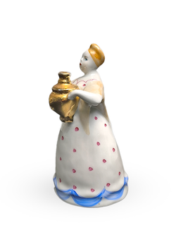 Фарфоровая статуэтка "Девушка с самоваром" (Дулёво)