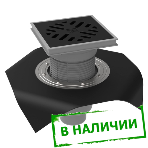 ТП-616H Трап дворовый регулируемый с вертикальным выпуском DN 110/160 мм