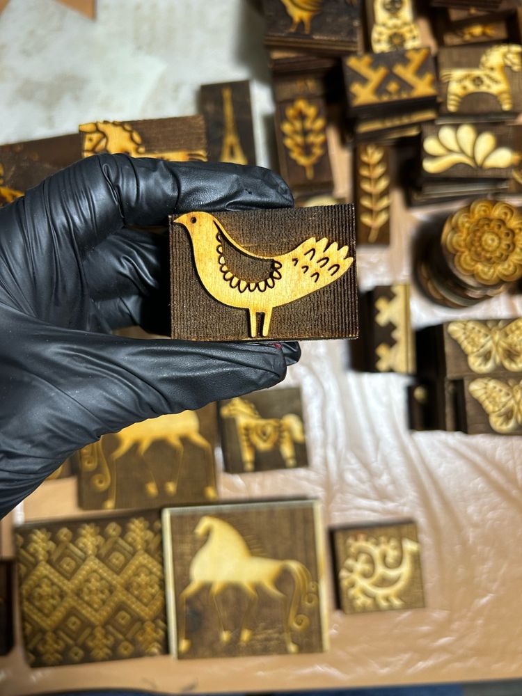 Деревянный штамп 001 (5x3,5 см)