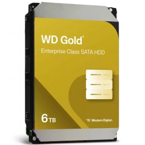 Жесткий диск HDD 6.0Tb Western Digital SATA-III, 256Mb, 7200rpm WD Gold (WD6004FRYZ)