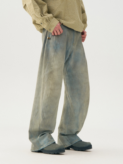 Джинсы Nothomme Monterest Year of the Horse Limited Edition Vintage Washed Distressed 3D Curved Loose Fit Jeans