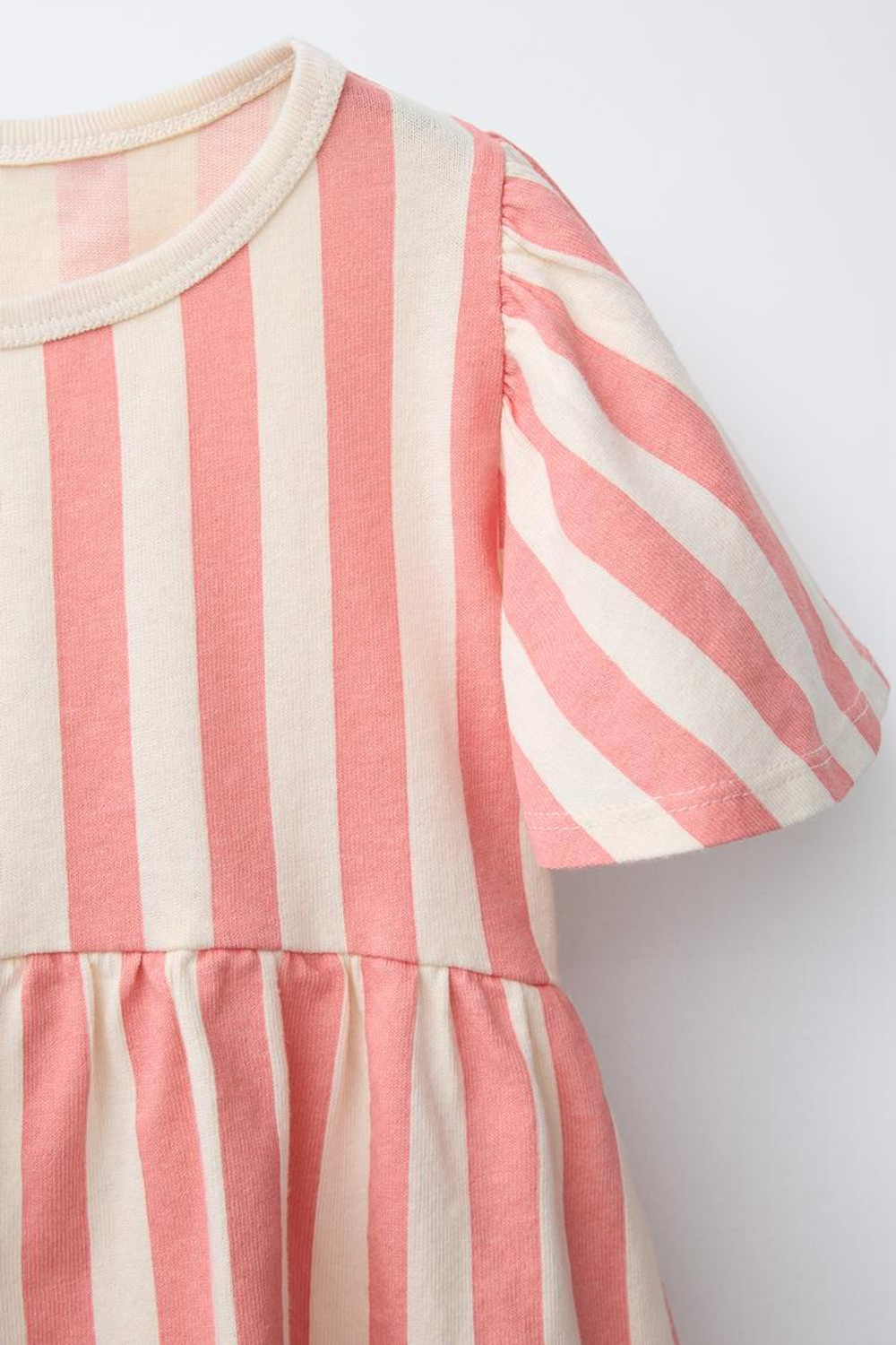 ZARA ПЛАТЬЕ В ПОЛОСКУ, РОЗОВЫЙ/ЛИЛОВЫЙ