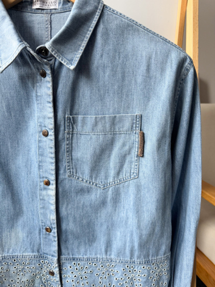 Джинсовая рубашка Brunello Cucinelli, 152