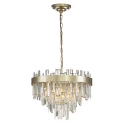 Citilux Лаура CL301262 Люстра хрустальная подвесная Шампань