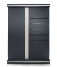 Киевница SOHO мдф/сосна (SOHO-BLACK,Декор золото,Manchester 45 Yellow green ш1,98м)