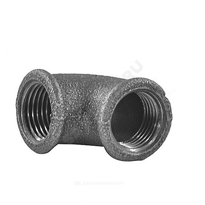 Угольник проходной чугун Ду 15 (1/2") ВР/ВР Fittex