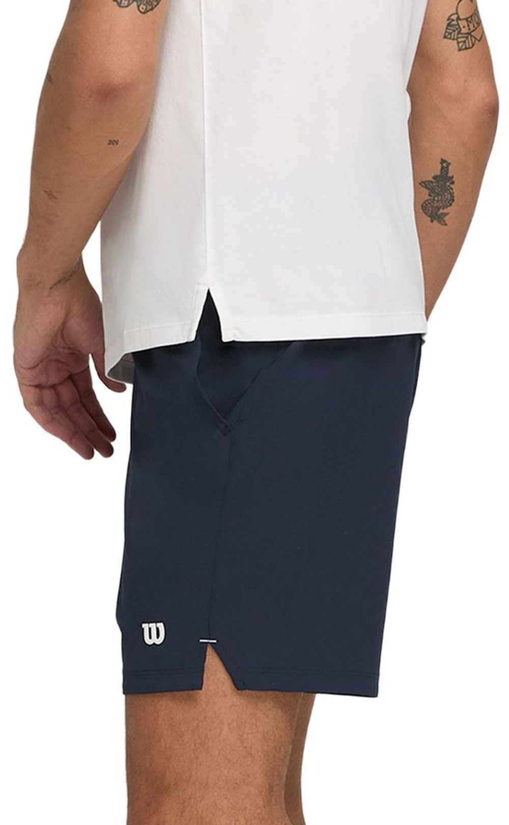Мужские теннисные шорты Wilson Team Short 7" - небесный / S размер