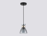 Светильник подвесной TR3406 BK/FGD/SM черный/золото/дымчатый E27 max 60W D135*1000