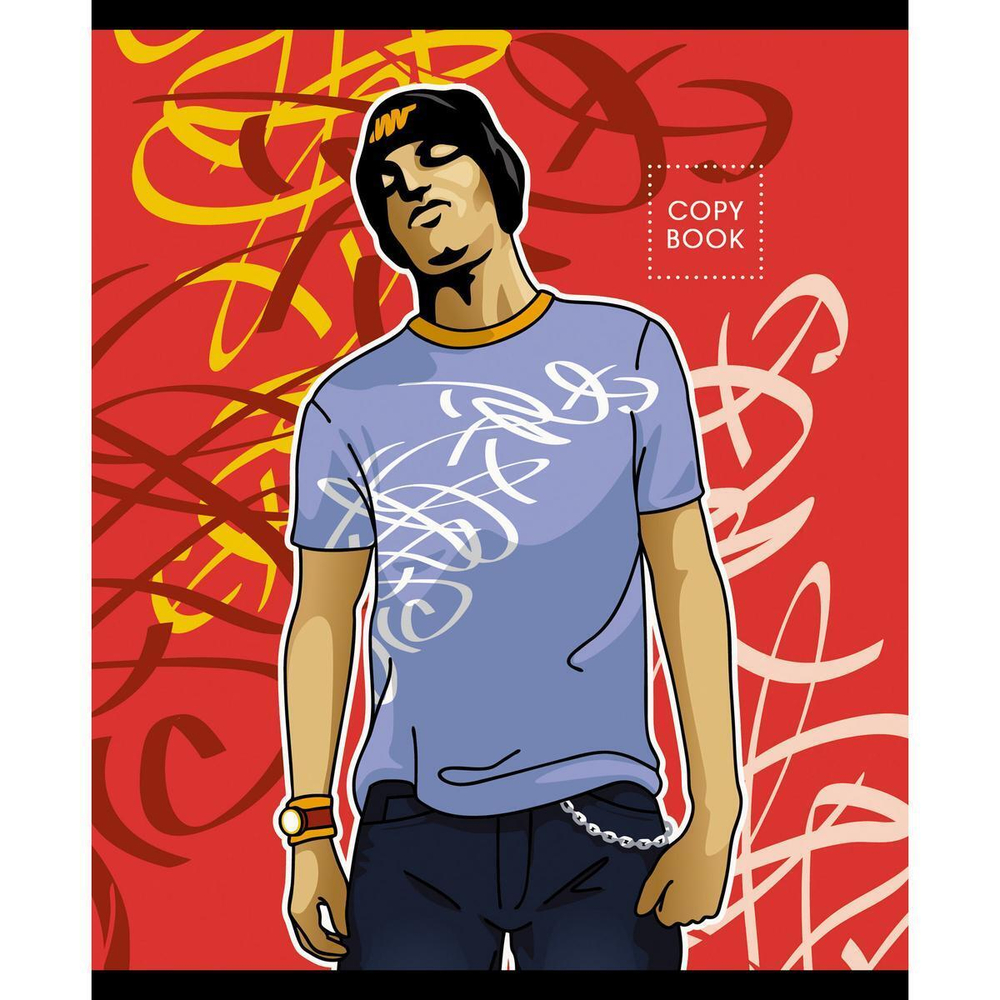 Тетрадь А5 48л. спец.линовка dots (точки). "Street Team. 4" мат.ламин. (Эксм