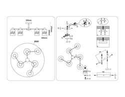 Ambrella Люстра на штанге со стеклянными плафонами Loft TR303325