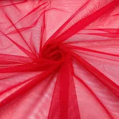 Бюстовая сетка неэластичная красная (цв. 100), Lauma