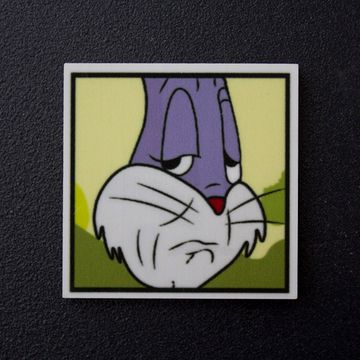 Значок деревянный (брошь)  Багз Банни. Fire Pin