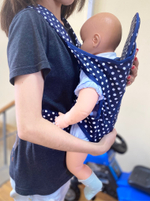 Рюкзак кенгуру "AiYUNMEi", Горошек