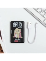 Зарядное устройство «Возьму все вино на себя», 2500 mAh, 6 х