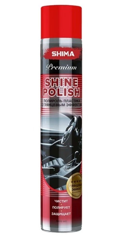 SHIMA PREMIUM &quot;SHINE POLISH&quot; 1000 мл. (с ароматом Кофе полироль пластика с глянцевым эффектом)