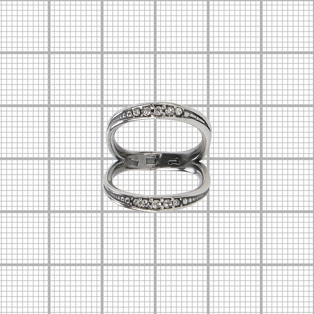 "Окера" кольцо в серебряном покрытии из коллекции "Момент" от Jenavi