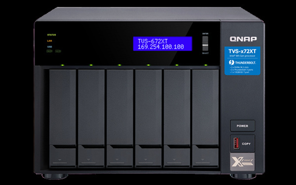 Сетевой накопитель QNAP  TVS-672XT-i3-8G