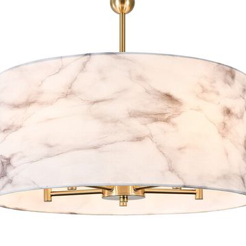 Люстра на штанге 5*E14 V000581 13036/5R Brass бронза Venato Indigo