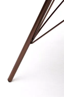 "Конте" интерьерный стол из HPL круглый Ø70см, цвет "дуб"